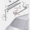 Adaptateur support auvent avant Noir